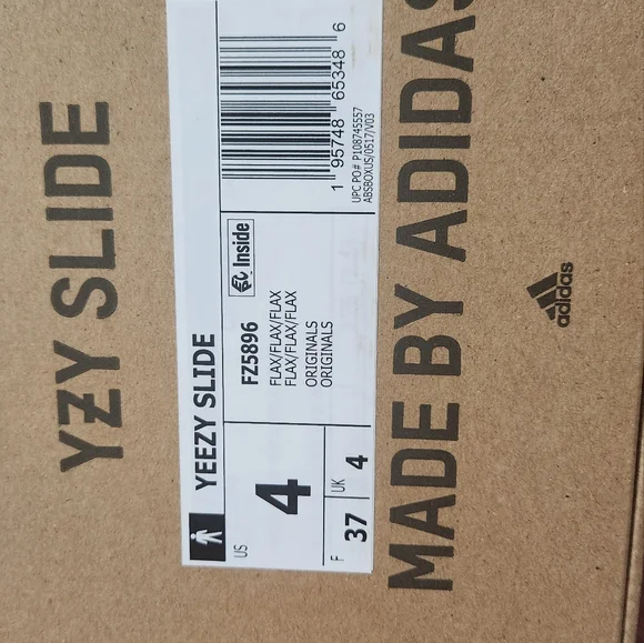 Yeezy slides- Flax (brand new) - Picture 5 of 6